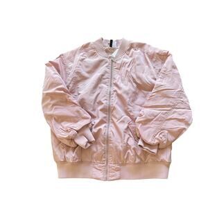 H&M DIVIDED, PINK BOMBER JACKET, SIZE M